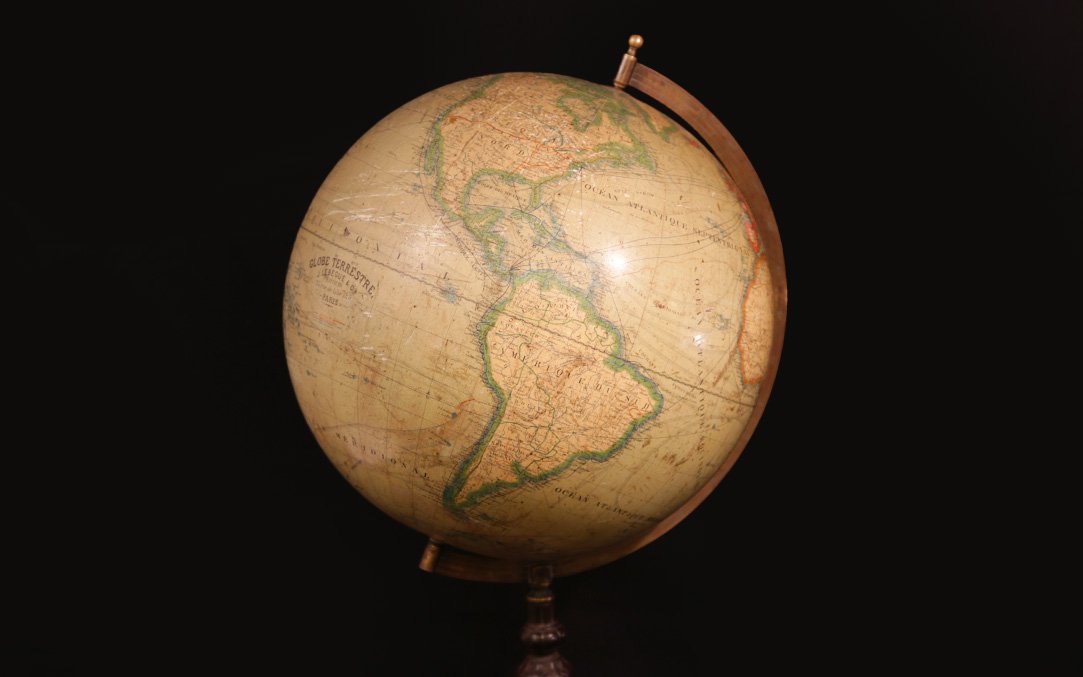 Globe "Lebègue & Cie, Paris" XIXème (Diam.33cm) -photo-7