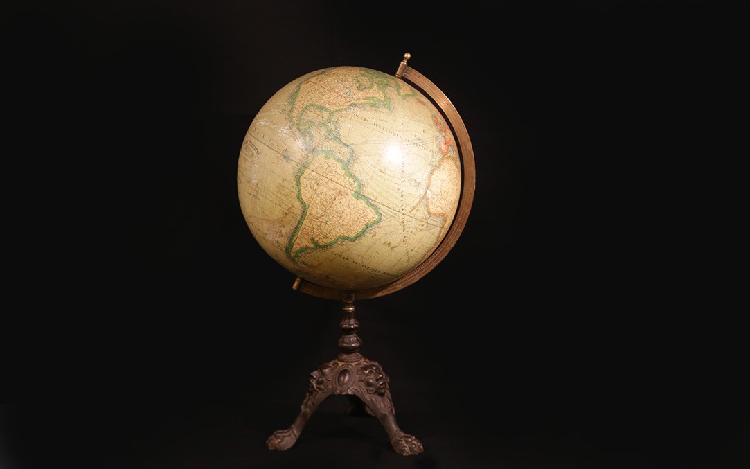 Globe "Lebègue & Cie, Paris" XIXème (Diam.33cm) 