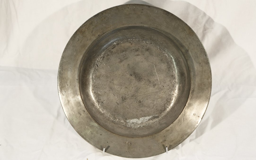Large Pewter Cardinal Dish, 17th Century, Toulouse-photo-3