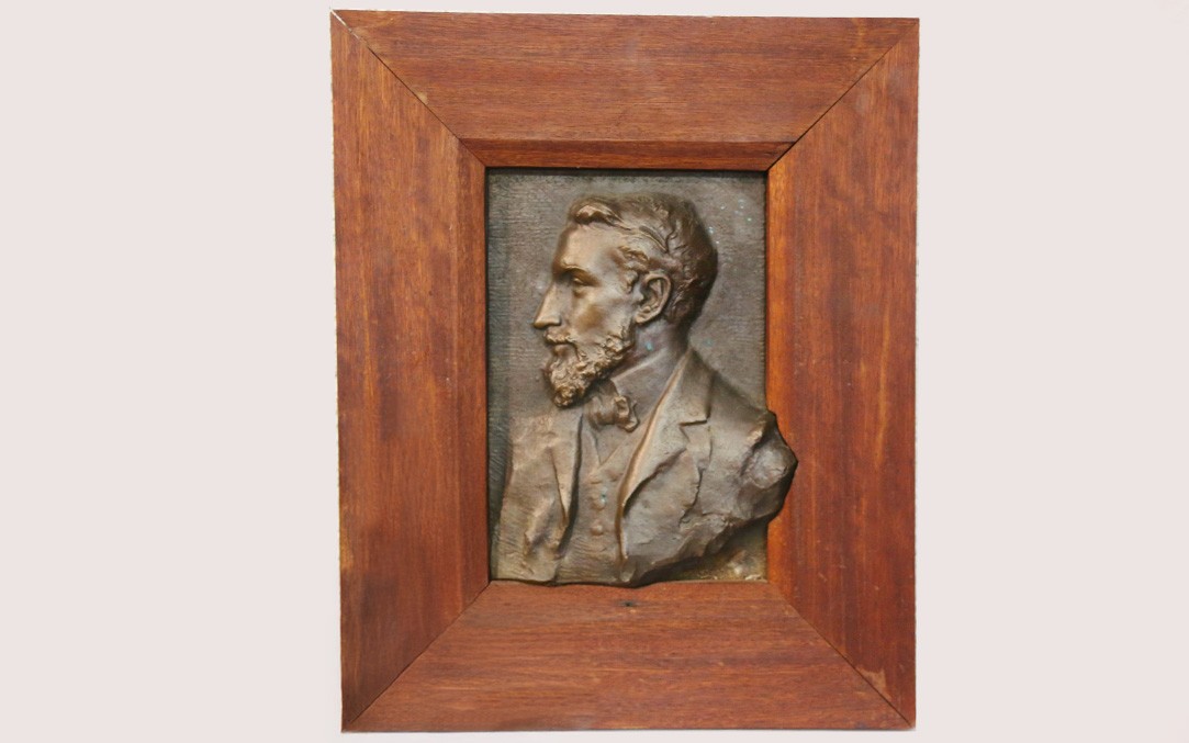 Portrait, Bronze Low Relief