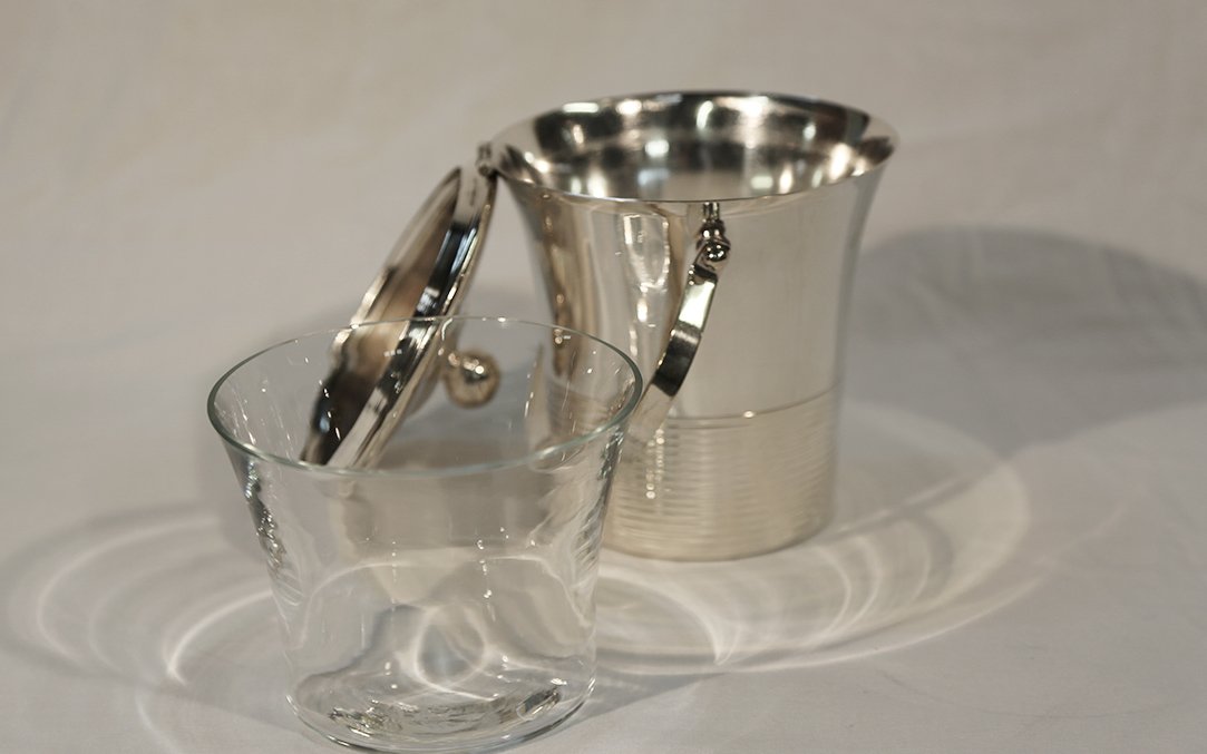Silver Metal Ice Bucket-photo-4