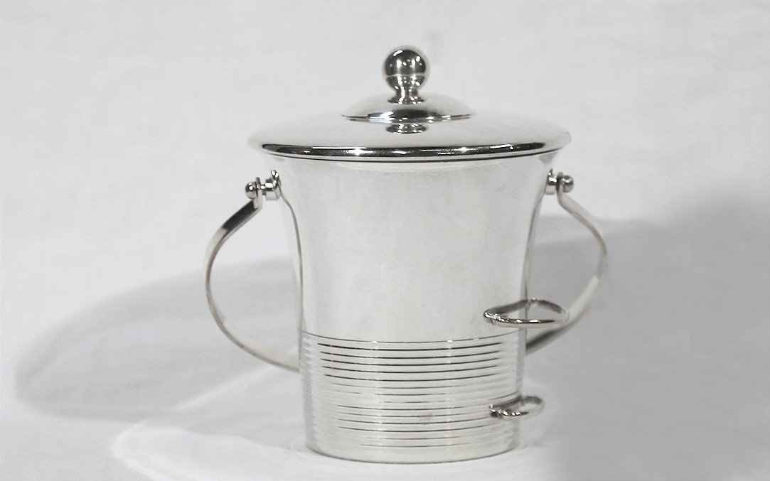 Silver Metal Ice Bucket