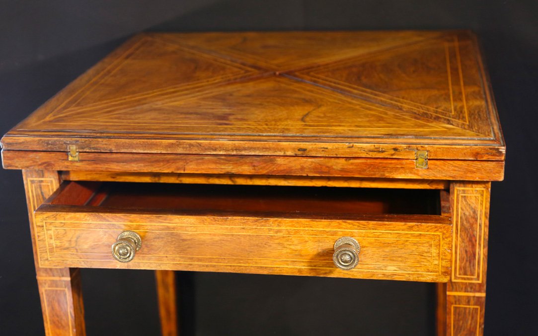 Games Table, Rosewood, 19th Century-photo-2
