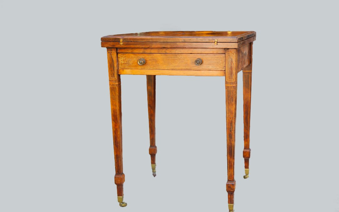 Games Table, Rosewood, 19th Century-photo-3