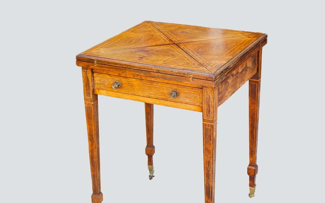 Games Table, Rosewood, 19th Century-photo-4