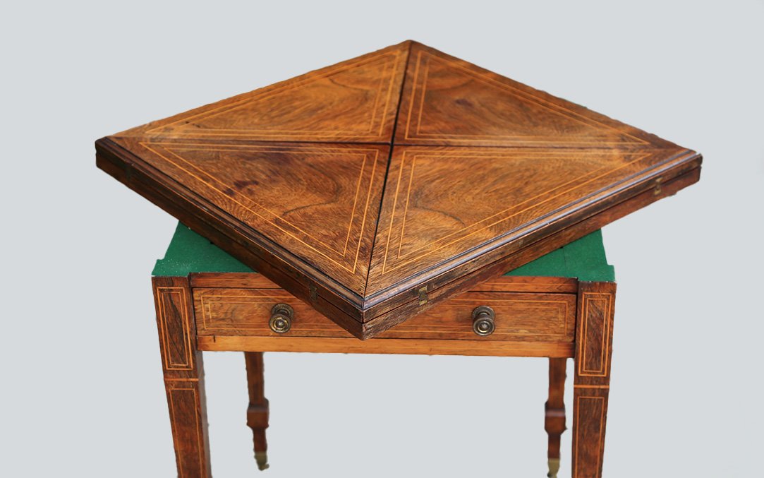 Games Table, Rosewood, 19th Century-photo-1