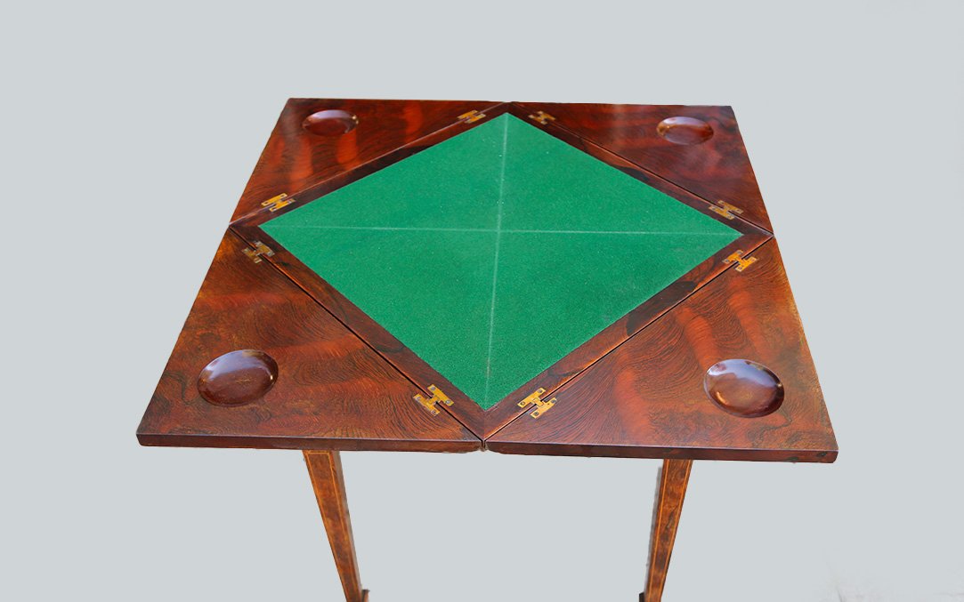 Games Table, Rosewood, 19th Century-photo-3