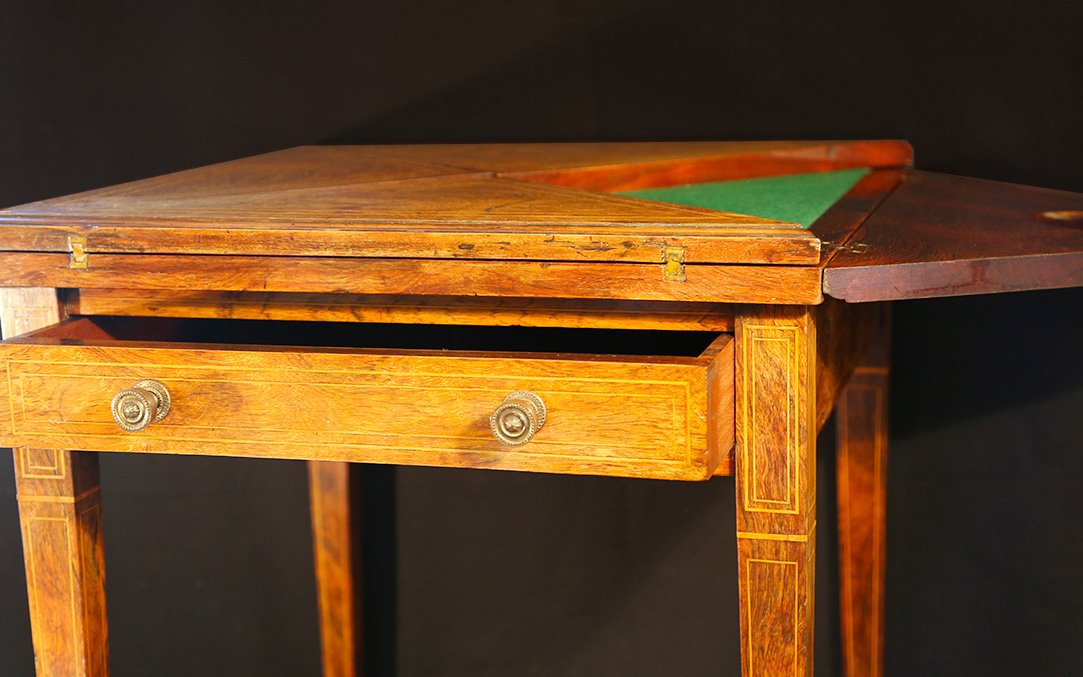 Games Table, Rosewood, 19th Century-photo-5