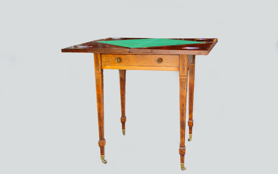 Games Table, Rosewood, 19th Century