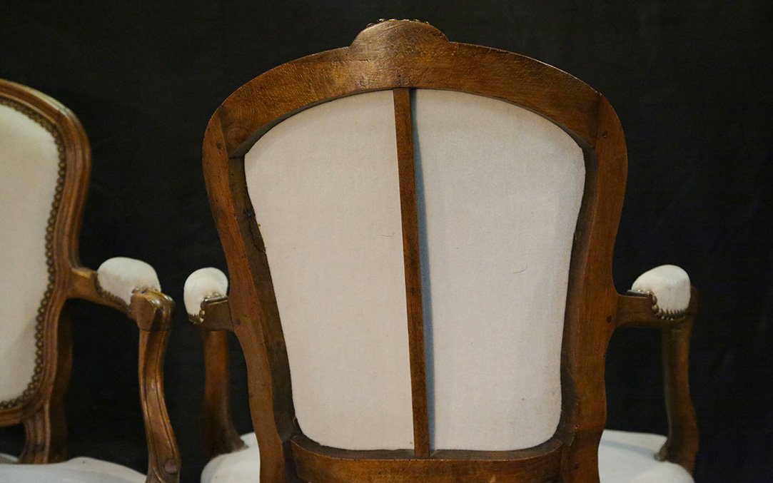 Pair Of Louis XV Period Cabriolets-photo-4