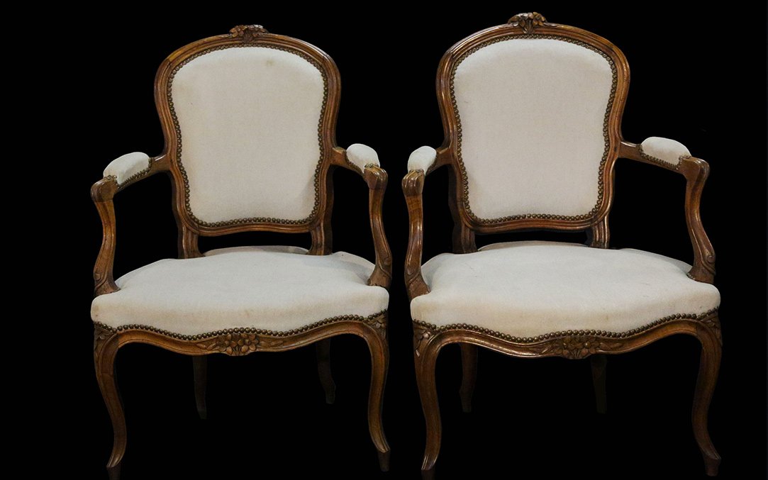 Pair Of Louis XV Period Cabriolets-photo-6