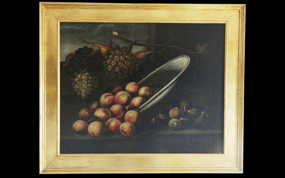 Oil On Canvas, Still Life 17th Century, Italy-photo-1