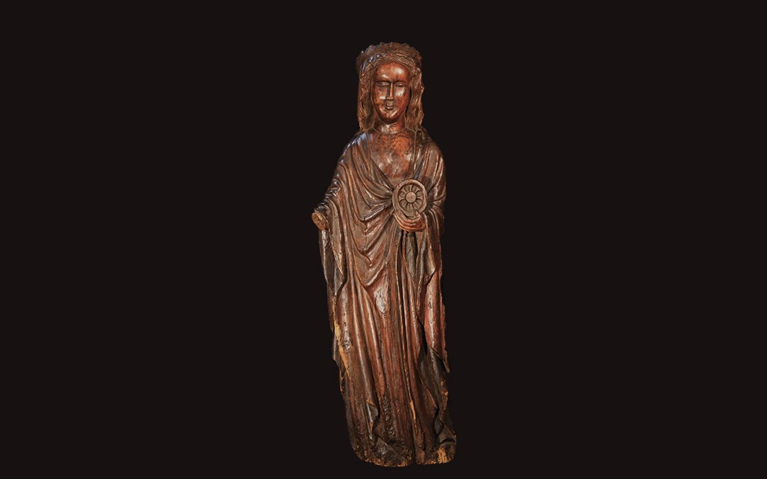 Saint Catherine, Romanesque (circa XVᵉ Century)-photo-2