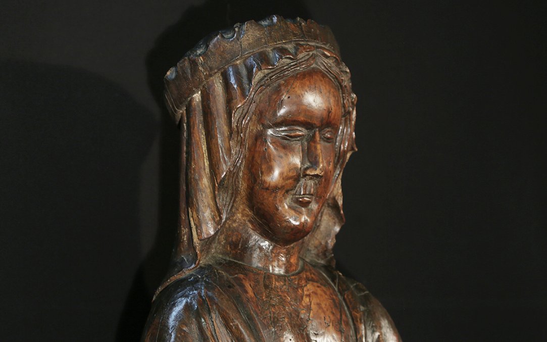 Saint Catherine, Romanesque (circa XVᵉ Century)-photo-3