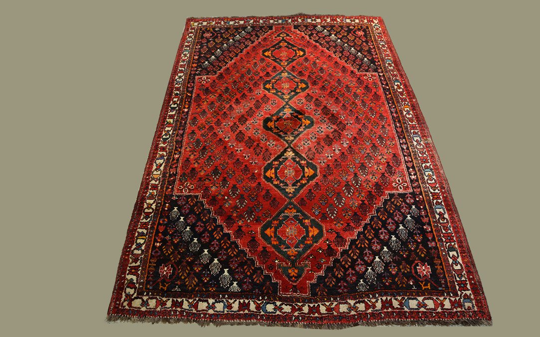 Very Large Persian Rug, 19th Century (2.30 M X 3.28 M)-photo-4