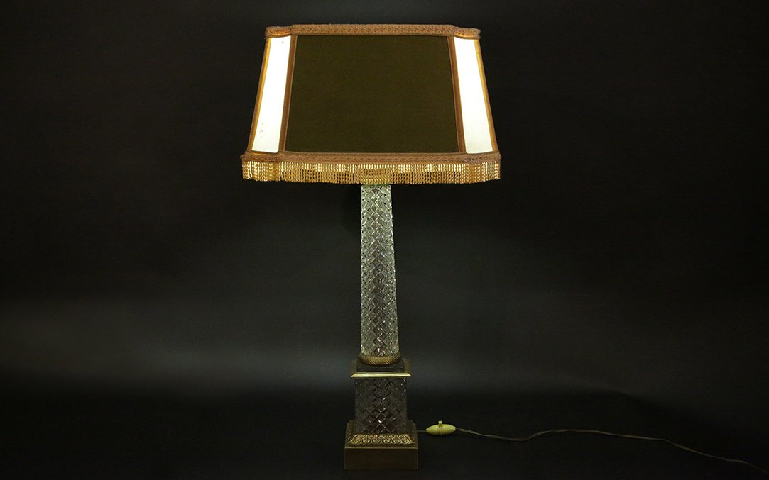 50's Glass Lamp-photo-2
