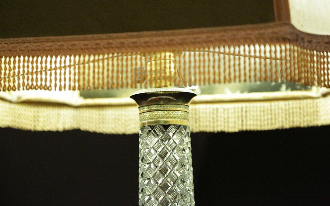 50's Glass Lamp-photo-2