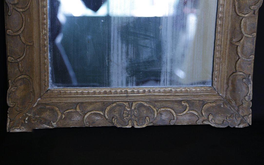 Miroir En Bois Régence, XVIIIème Siècle-photo-2