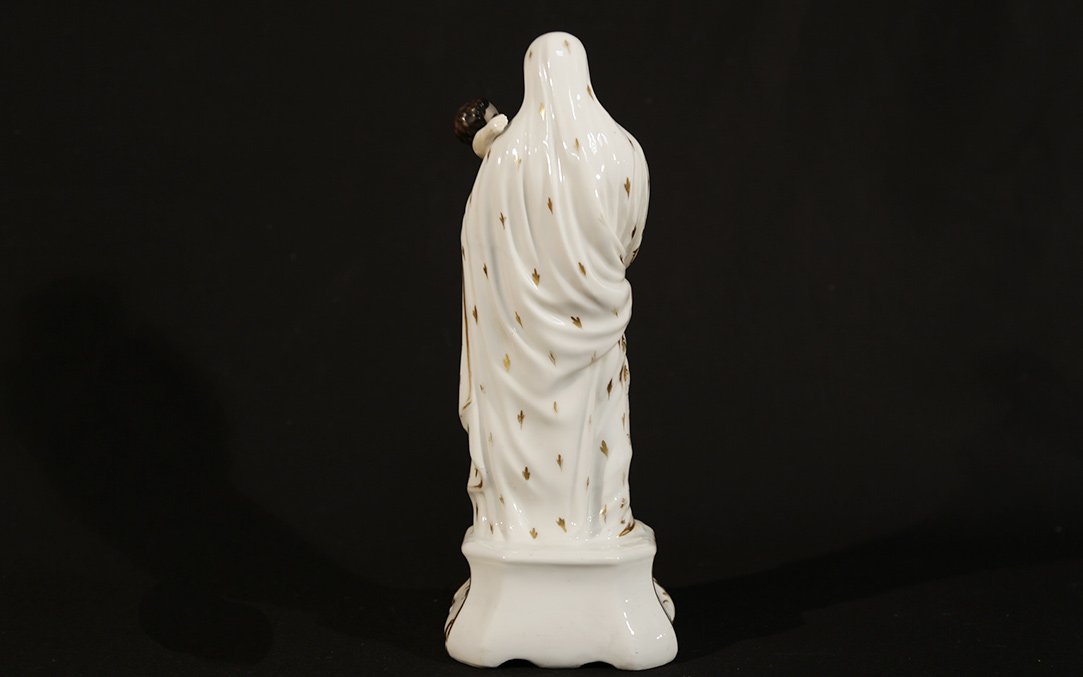 Virgin And Child, Porcelain Old Paris-photo-1