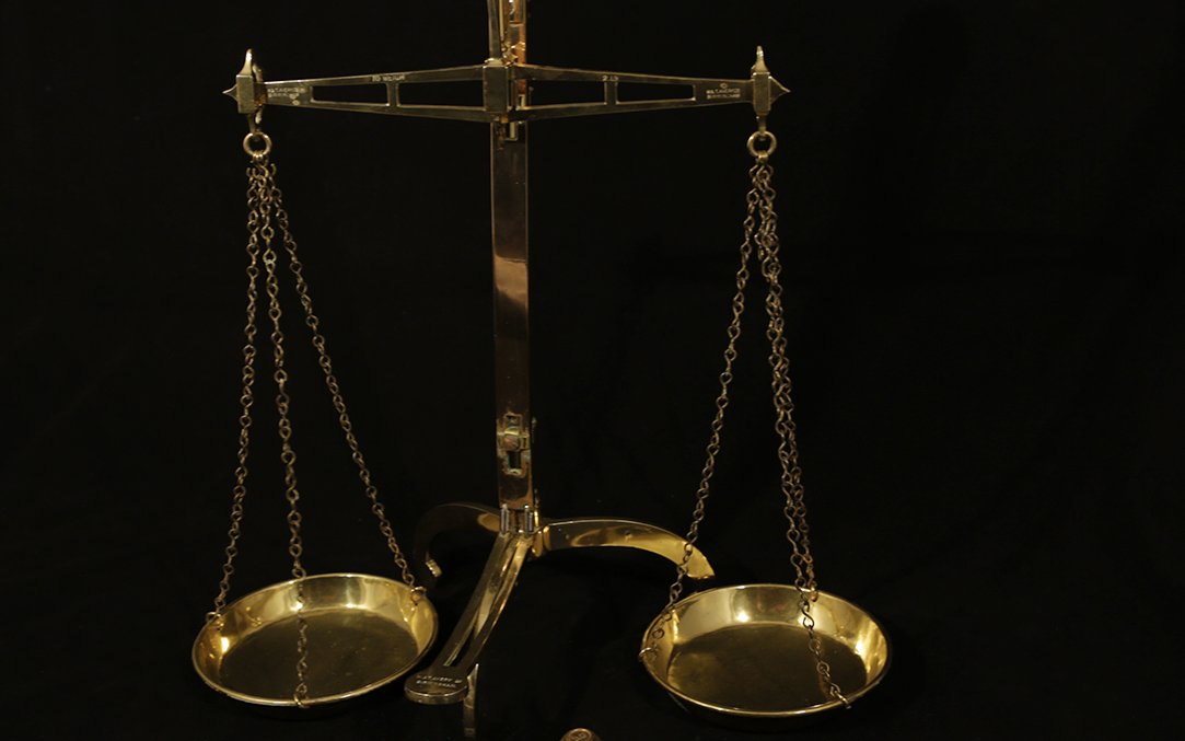 Confectioner's Scale, Trebuchet, Brass, 19th Century-photo-2