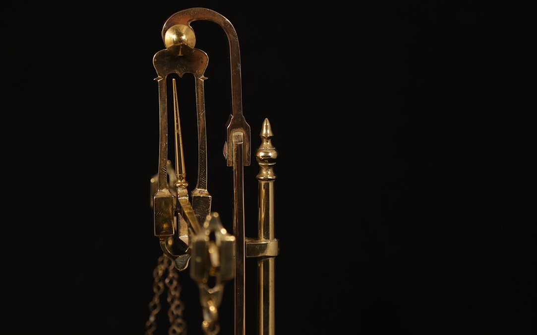 Confectioner's Scale, Trebuchet, Brass, 19th Century-photo-6