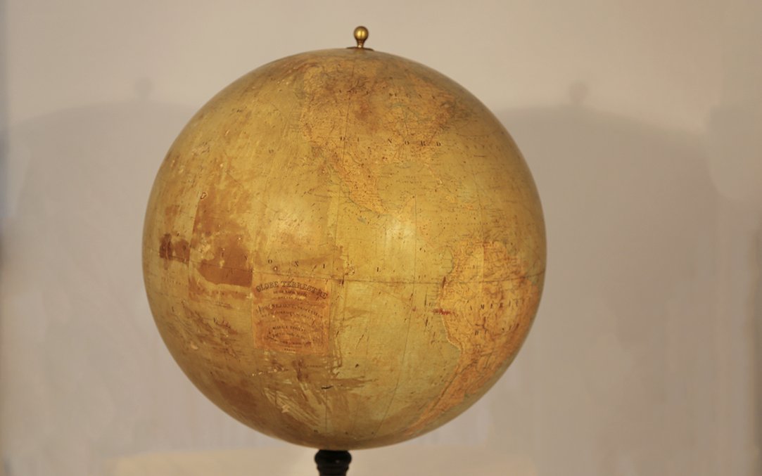Large Globe (50 Cm In Diameter), Bonnefond, 19th Century -photo-1