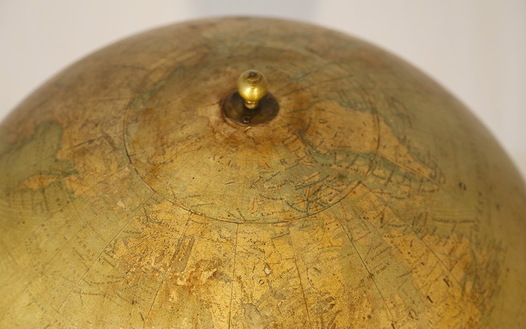 Large Globe (50 Cm In Diameter), Bonnefond, 19th Century -photo-3