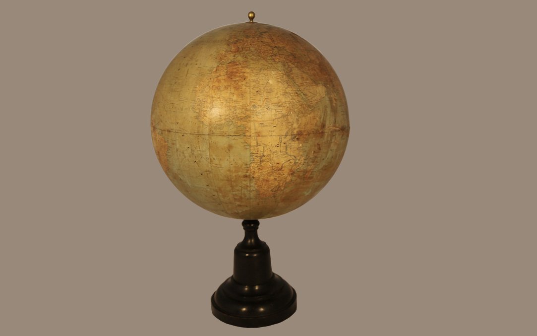 Large Globe (50 Cm In Diameter), Bonnefond, 19th Century 