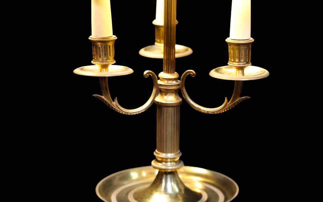 20th-century Hot-water Bottle Lamp, Brass-photo-2