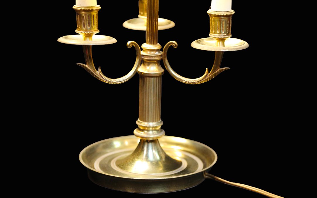 20th-century Hot-water Bottle Lamp, Brass-photo-3