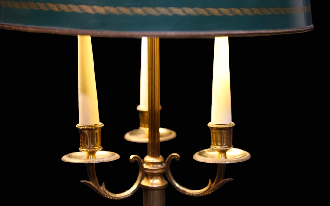 20th-century Hot-water Bottle Lamp, Brass-photo-4