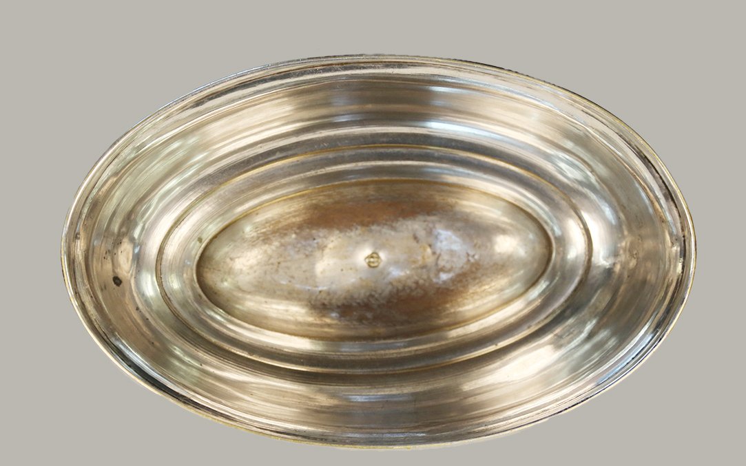 Couvre plat, cloche De Table,  Métal Argenté, XIXe-photo-4