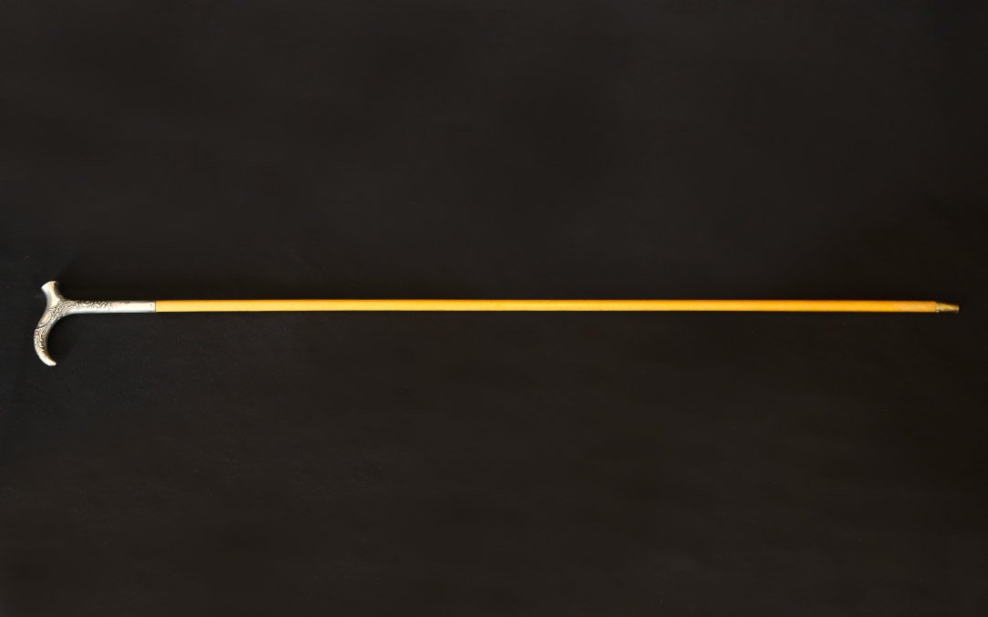 canne, argent massif, 91cm-photo-2