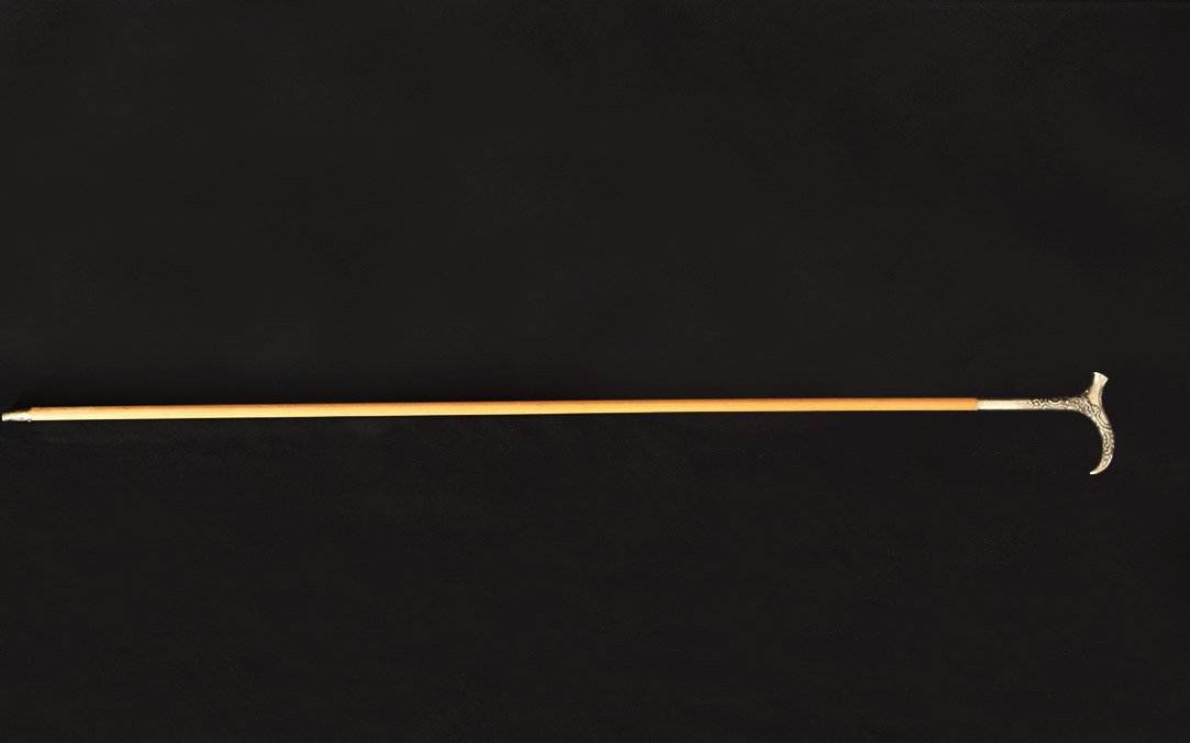 canne, argent massif, 91cm-photo-6