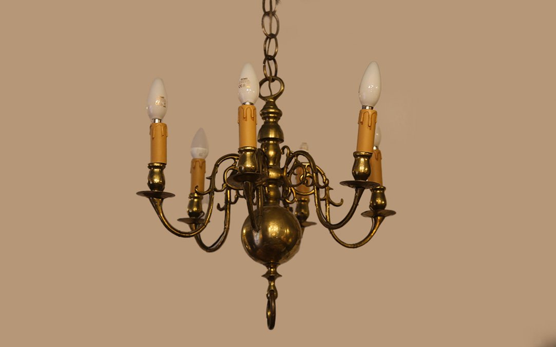 18th-century Chandelier, Bronze -photo-1