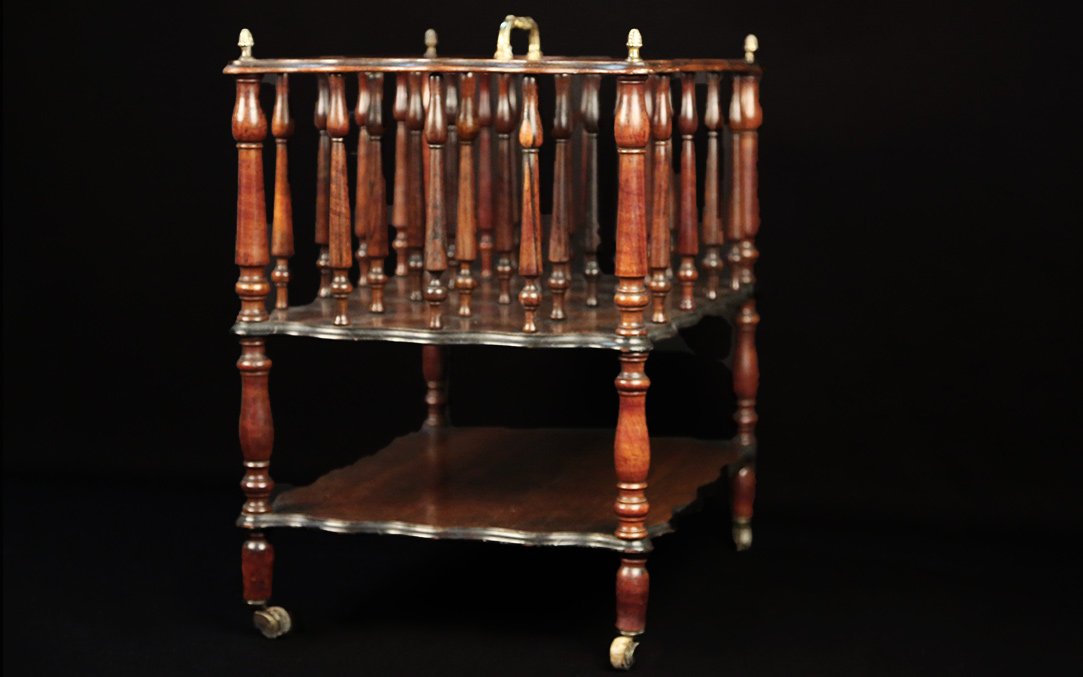 Mahogany And Bronze Music Stand, 19th Century-photo-1