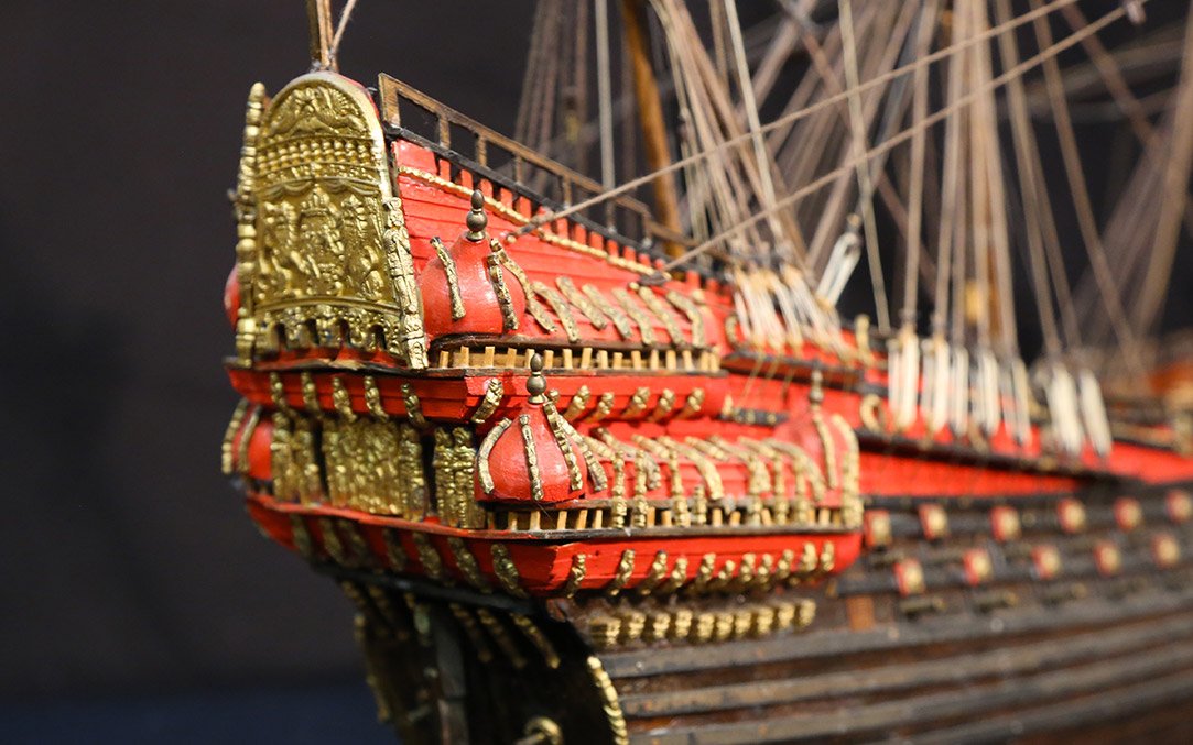 Model Boat, Wood, Early 20th Century-photo-7
