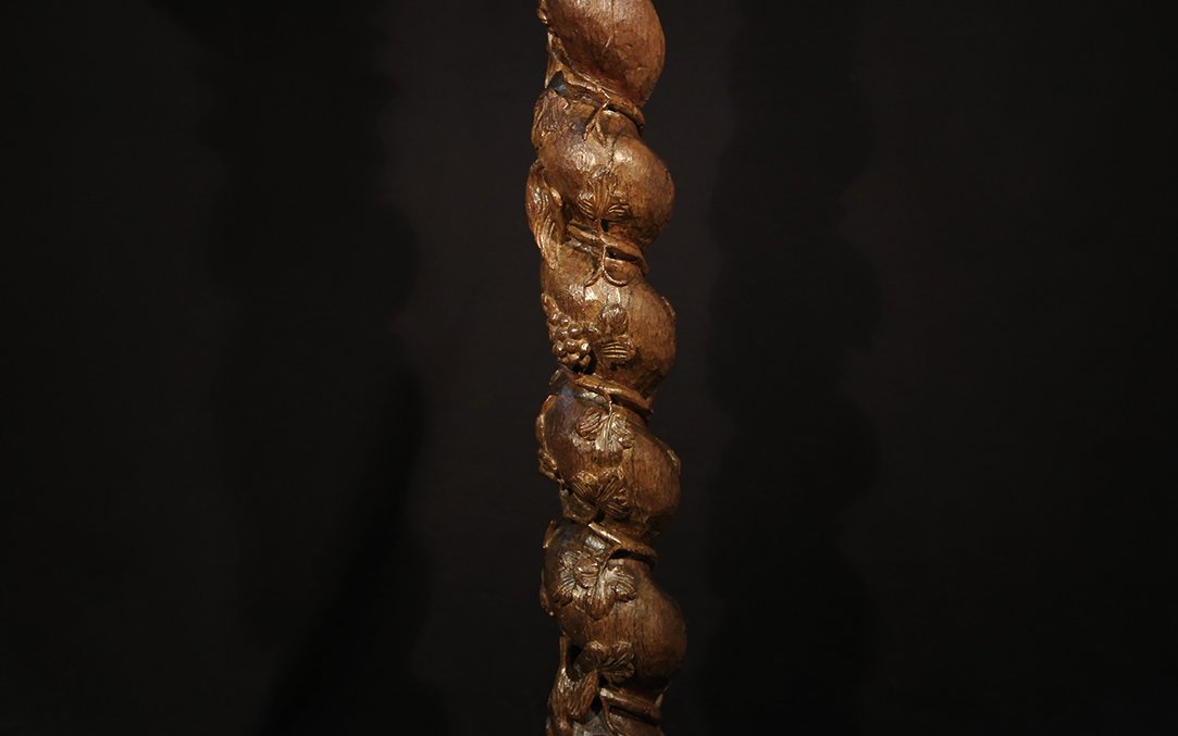 Oak Torsos Column, 18th Century-photo-4
