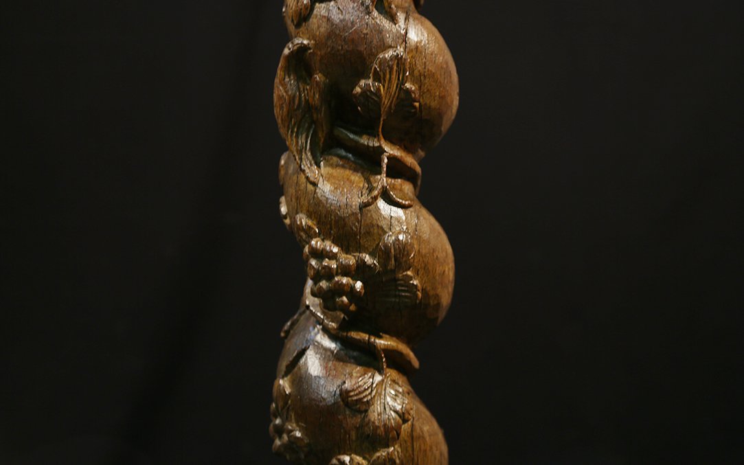 Oak Torsos Column, 18th Century-photo-6
