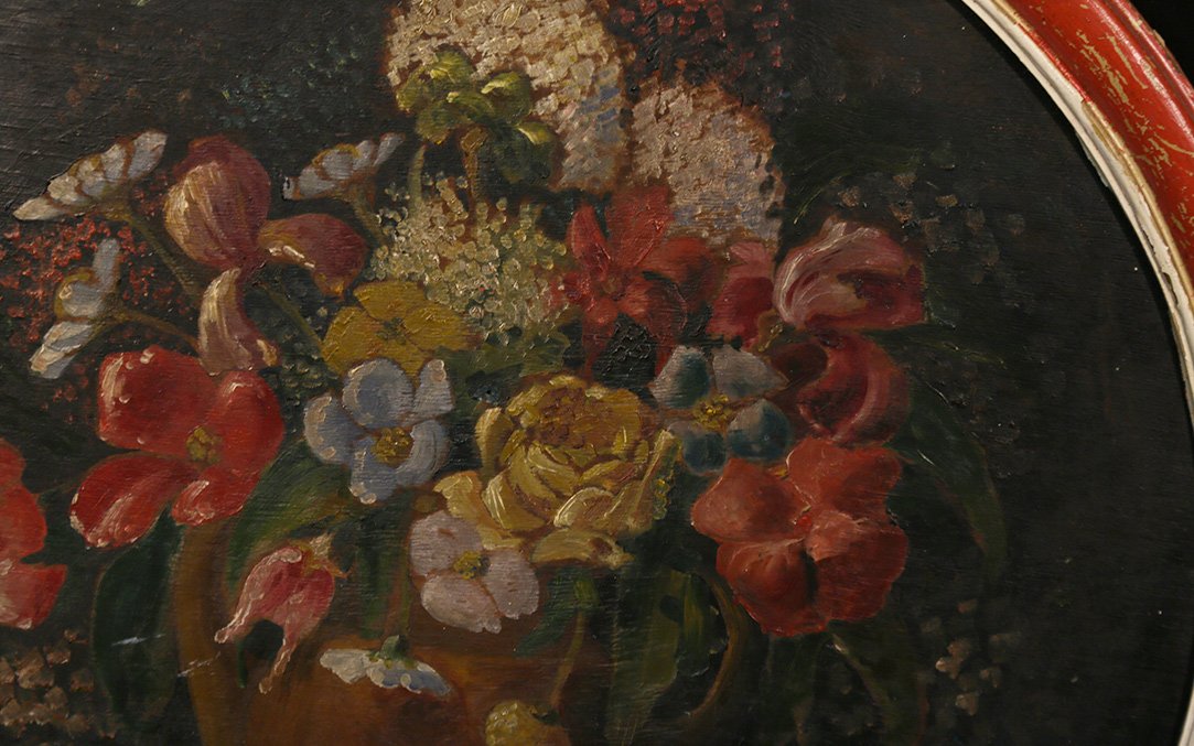 Still Life, Oil On Panel, In The 17th-century Style-photo-2