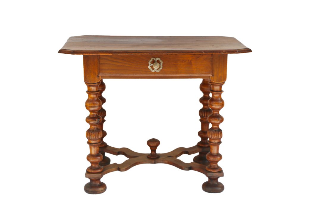 Louis XIV Table, Oak, 17th Century-photo-2