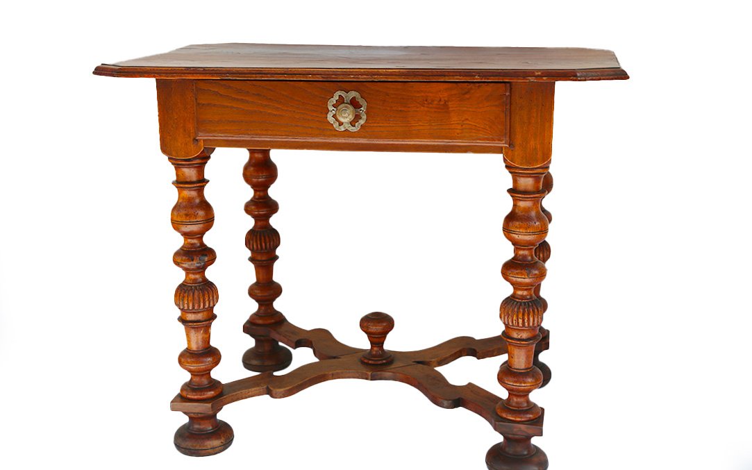 Louis XIV Table, Oak, 17th Century-photo-3