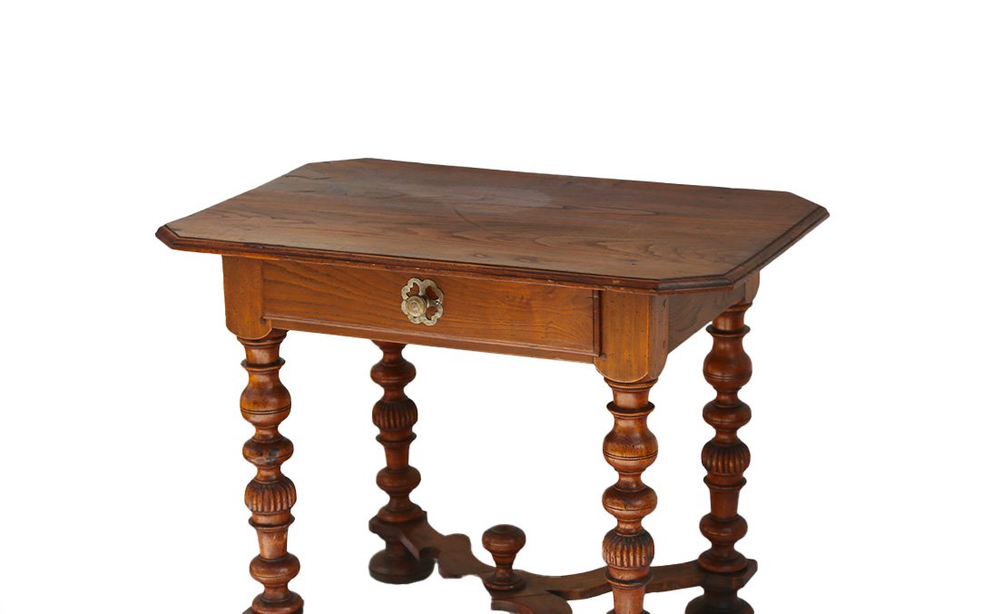 Louis XIV Table, Oak, 17th Century-photo-4