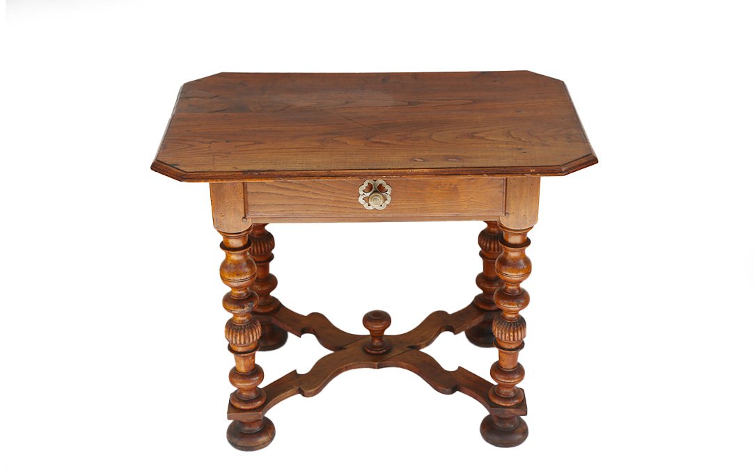 Louis XIV Table, Oak, 17th Century-photo-1