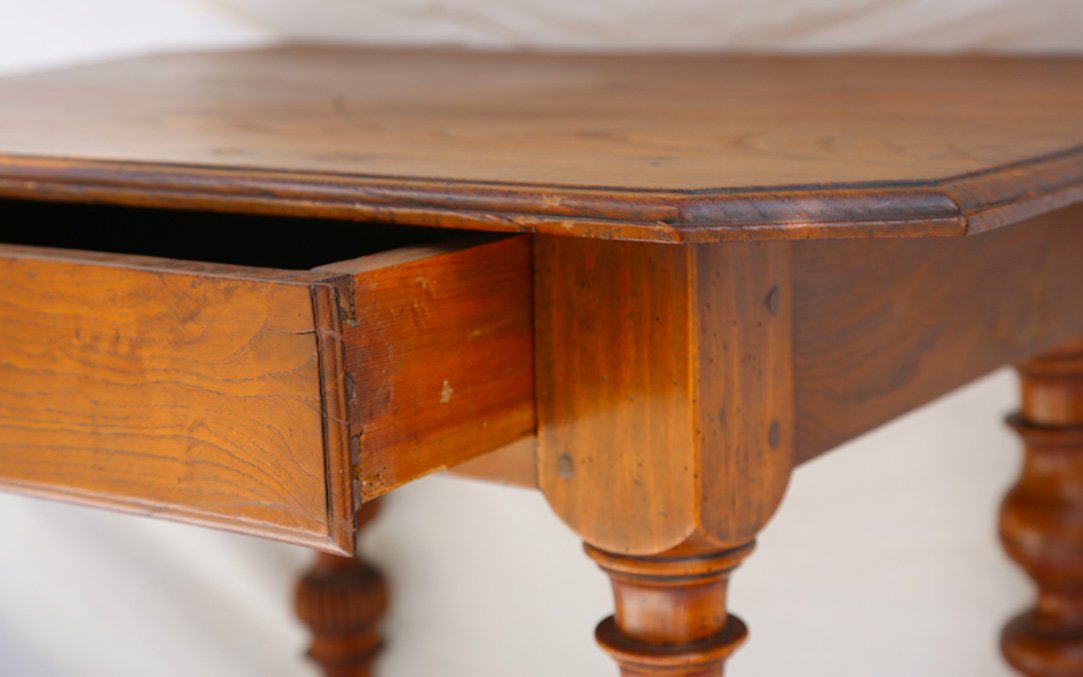 Louis XIV Table, Oak, 17th Century-photo-2
