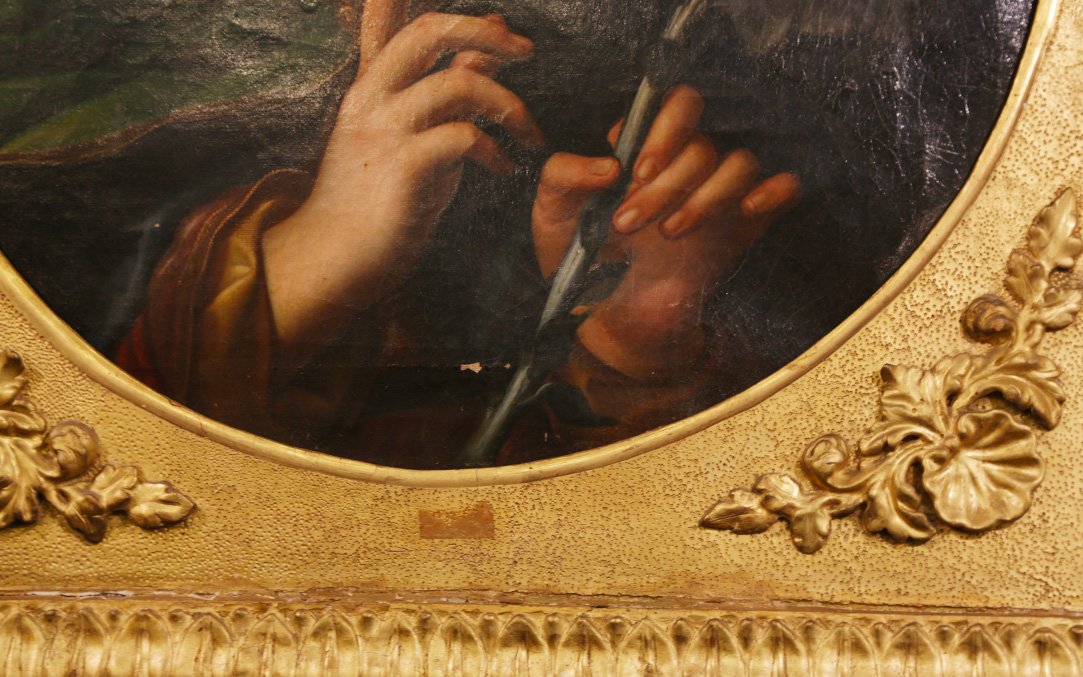 Huile sur toile XVIIIeme siècle-photo-1