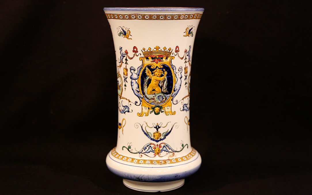 Gien Earthenware Vase, 1871 -photo-2