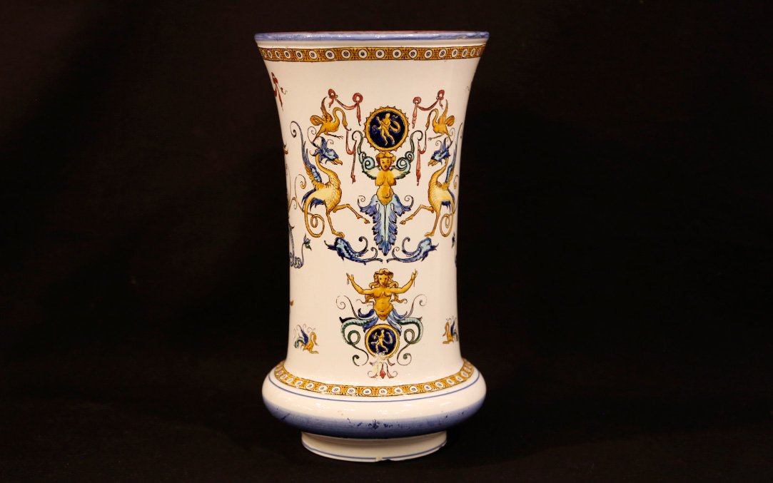 Gien Earthenware Vase, 1871 -photo-3