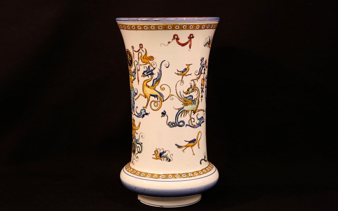 Gien Earthenware Vase, 1871 -photo-1