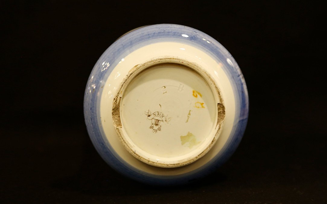 Gien Earthenware Vase, 1871 -photo-2